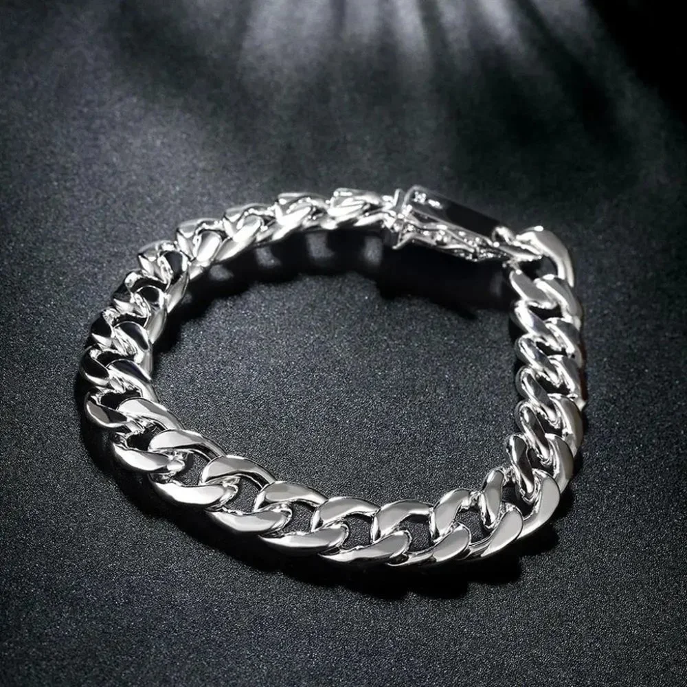 Large Men's Cuban 22" Chain and 8" Bracelet Combo - Picture 5 of 6